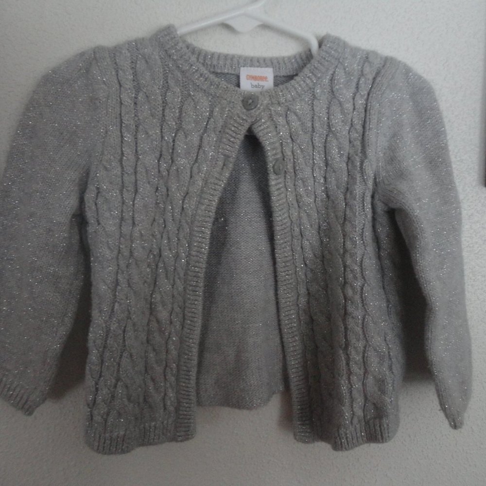 glittery sweater for little girl